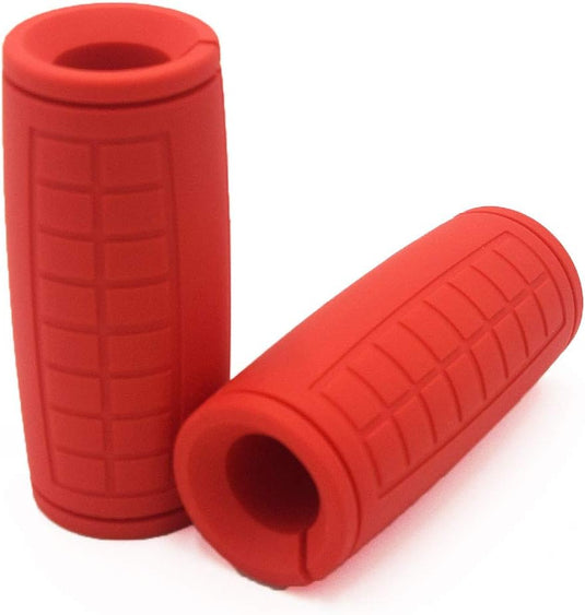 Dikke haltergrepen 2 stuks 5,5 cm van antislip siliconen – fat grips – grip trainer