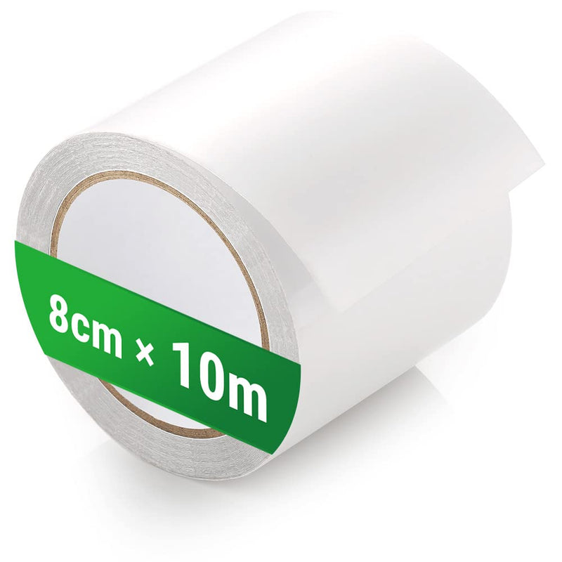 Load image into Gallery viewer, ecooe Reparatietape voor tenten, 8 cm x 5 m, reparatietape, professioneel, waterdicht, transparant, voor het repareren van luifels, tent, pvc-coating, paviljoen, vrachtwagenzeil
