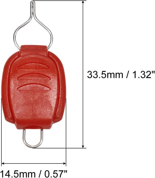 Vislijnhouders 10 stuks voor baitcasting molens zwart – lijnclips – vislijn stoppers – hengelsport onderdelen