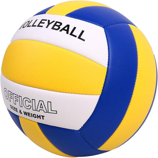 Volleybal maat 5 PU leer zacht indoor outdoor volleyballen sport training spel spelen bal voor beginners, tieners en volwassenen, 8,2