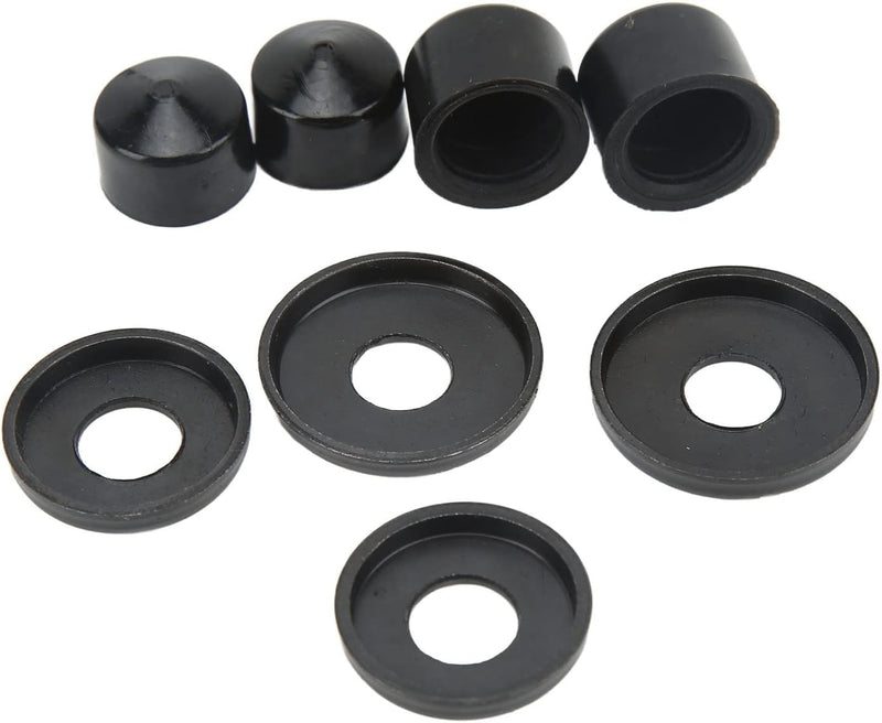 Chargez l'image dans la visionneuse de la galerie, Skateboard bushings 85A 12-delige rebuild set zwart – PU stuurrubbers – longboard skateboard accessoires
