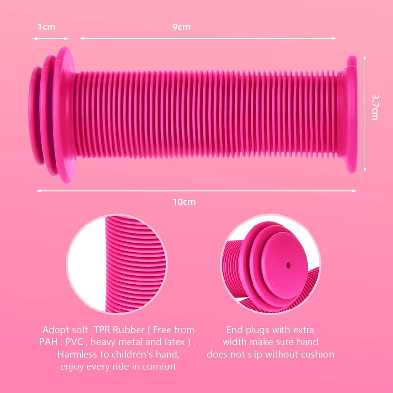 Load image into Gallery viewer, URAQT Fietshandgrepen, 1 paar Kinderfietshandgrepen, Antislip Kinderfietsgrepen 22 mm Stuurgrepen stootbescherming, Rubberen Handvatten voor Scooters Driewielers Kinderloopfiets Kinderfiets
