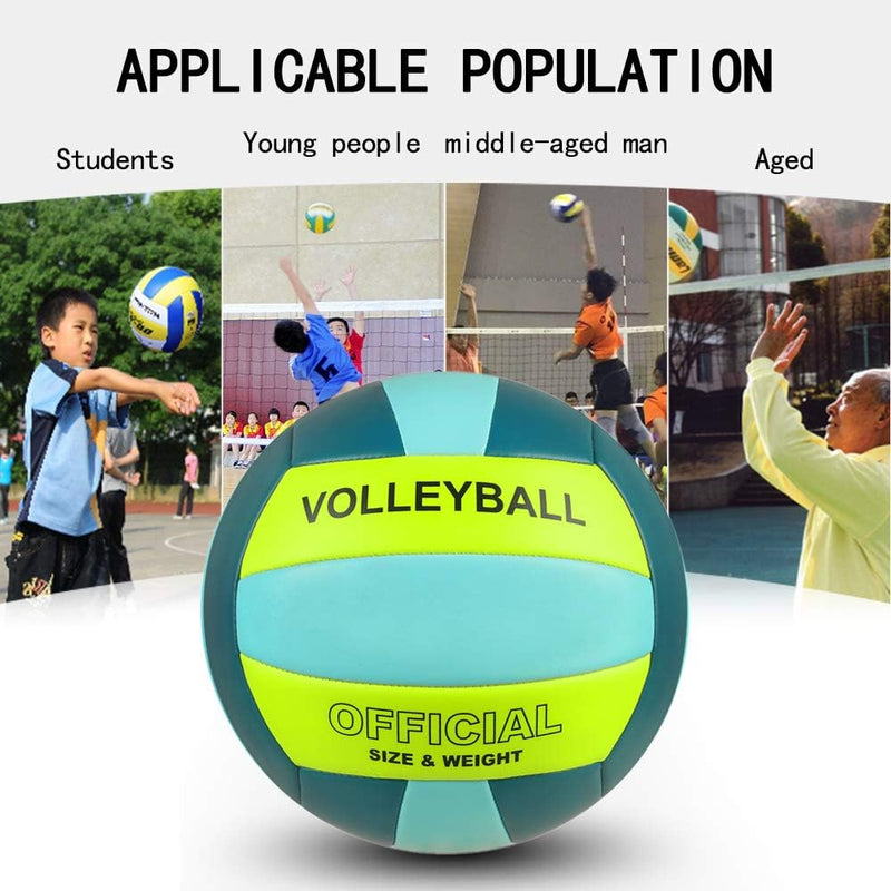 Load image into Gallery viewer, Volleybal maat 5 PU leer zacht indoor outdoor volleyballen sport training spel spelen bal voor beginners, tieners en volwassenen, 8,2
