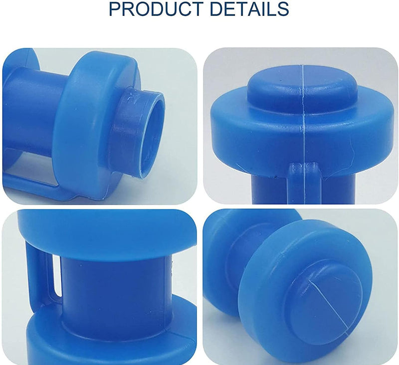 Load image into Gallery viewer, Trampoline paaldoppen 10 stuks voor 25 mm palen blauw – eindkappen – trampoline accessoires

