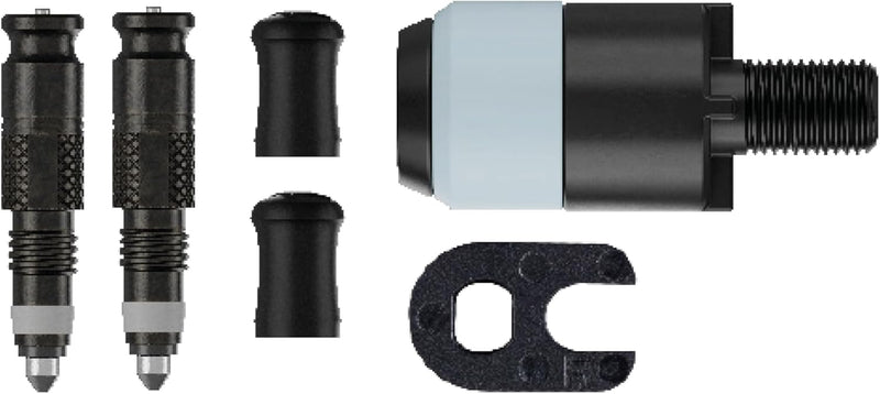 Load image into Gallery viewer, Fietsventiel ombouwset voor SV ventielen met pompkop adapter – ventieladapter – fietsaccessoires
