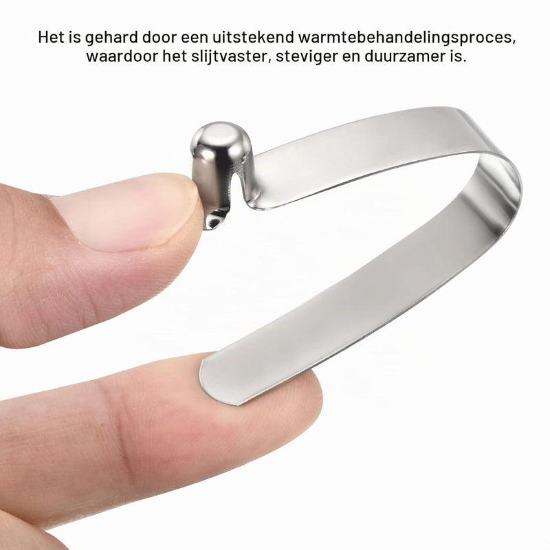 Chargez l'image dans la visionneuse de la galerie, Veerklemmen voor telescopische buizen 8x5,5 mm (8 stuks) - Kajak peddel borgpennen - Tentpaal borgclips staal
