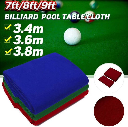 Biljartlaken met 6 bandstroken voor 7-9 ft tafels