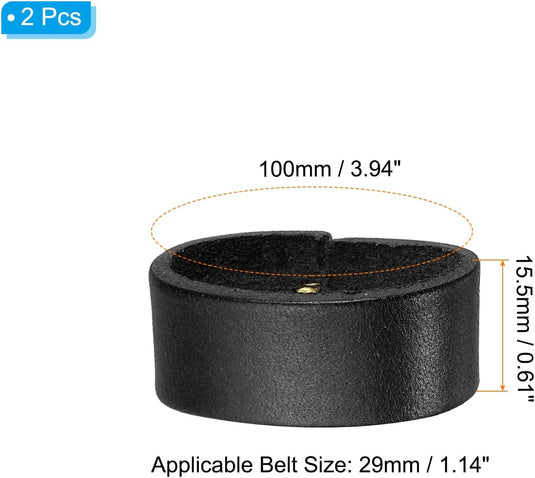 Leren riemlussen 2 stuks voor riemen 38-40 mm – riemhouders – vervangende keeper loops