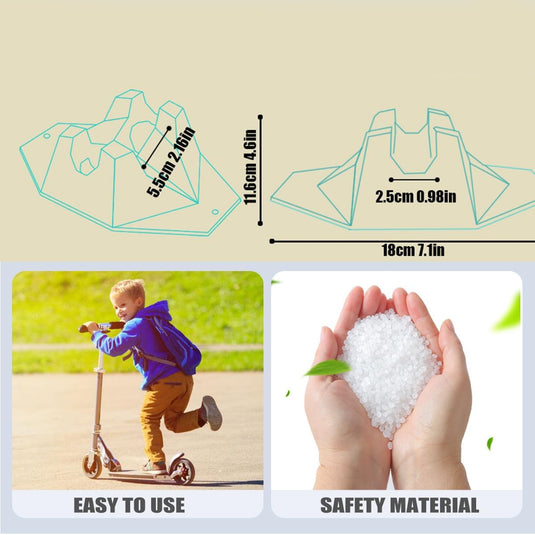 Universele stuntstepstandaard, stepstandaard, voor Pro Stunt Scooter, e-scooter/stuntstep, trick step, freestyle step, 95 mm tot 125 mm wielen