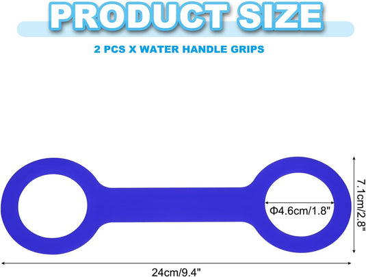 Siliconen waterfles draaggreep (2 stuks) - Antislip fleshouder riem - Fles draagriem 500-1000 ml