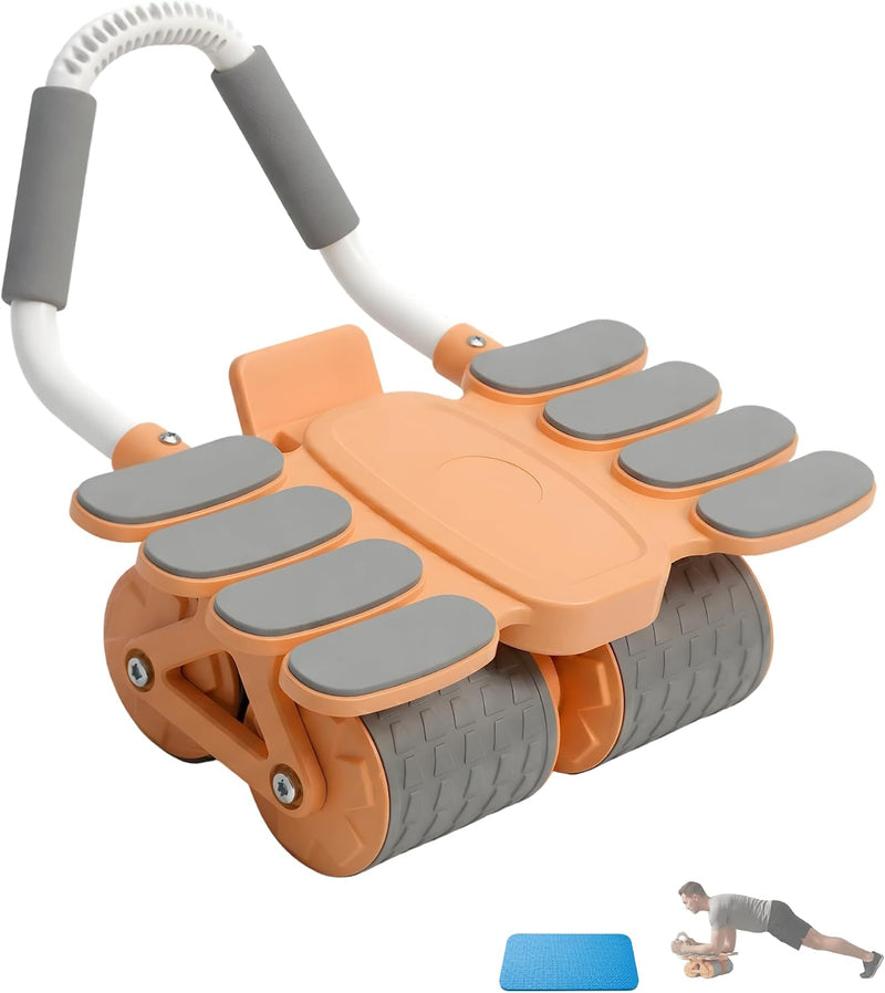 Load image into Gallery viewer, Ab roller met automatische rebound elleboogsteun en telefoonhouder – buikspiertrainer – ab wheel
