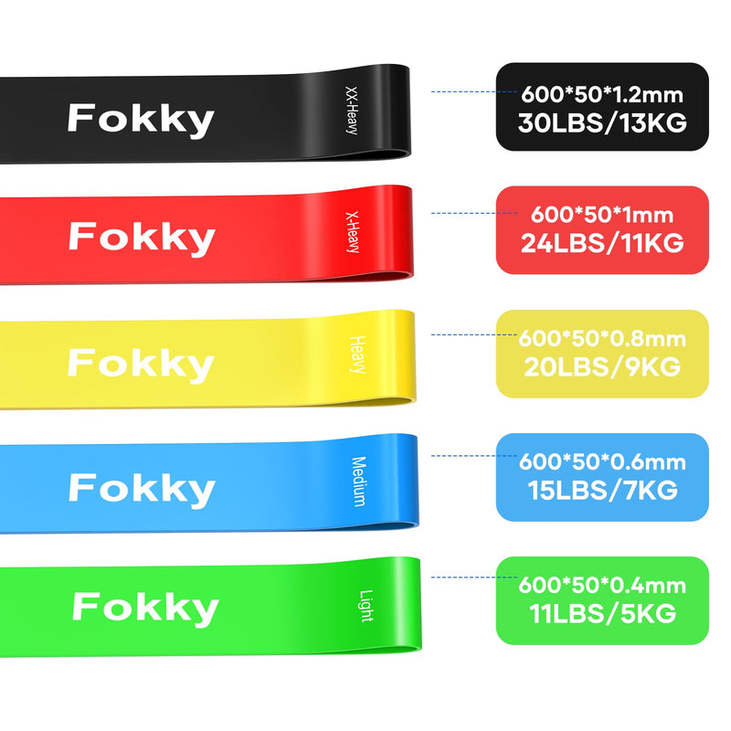 Load image into Gallery viewer, Fitness elastieken 5-delige set met verschillende weerstandsniveaus – weerstandsbanden – resistance bands
