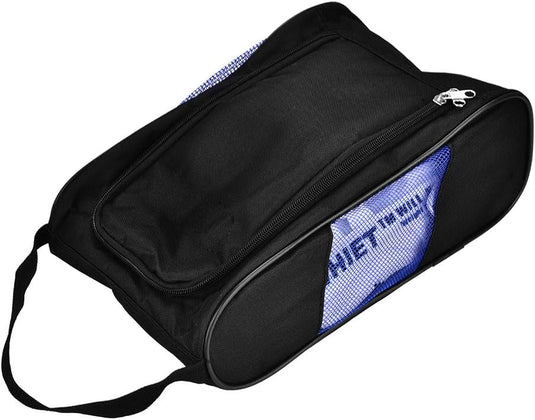 Golfschoenentas van nylon met ventilatiegaas en dubbele ritssluiting – schoenentas – sporttas accessoires