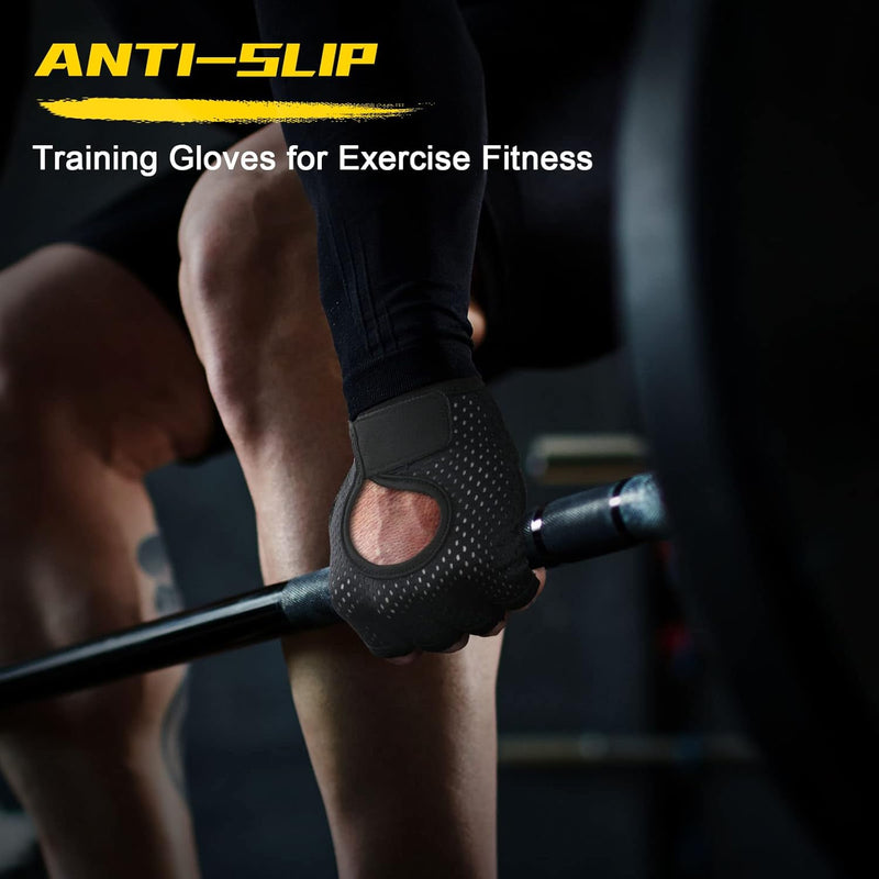 Laden Sie das Bild in Galerie -Viewer, Gymhandschoenen met antislip grip en padding
