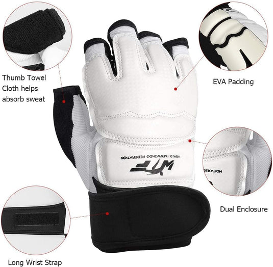 Taekwondo Vechtsporthandschoenen, LangRay bokshandschoenen, punchinghandschoenen, MMA handschoenen voor sparring, martial arts, bokszak, trainingshandschoenen voor volwassenen en kinderen