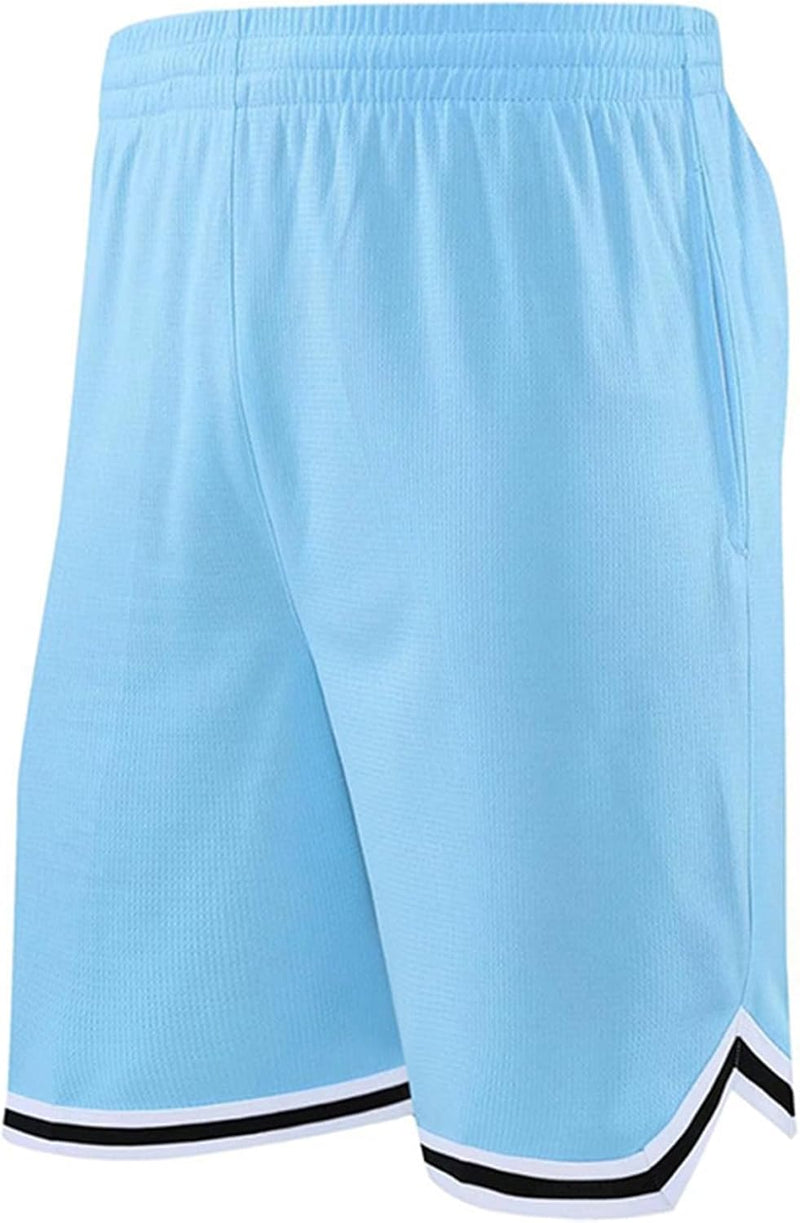 Load image into Gallery viewer, Lange basketbalshort heren van ademend mesh met ritszak – sportshort – fitness broek
