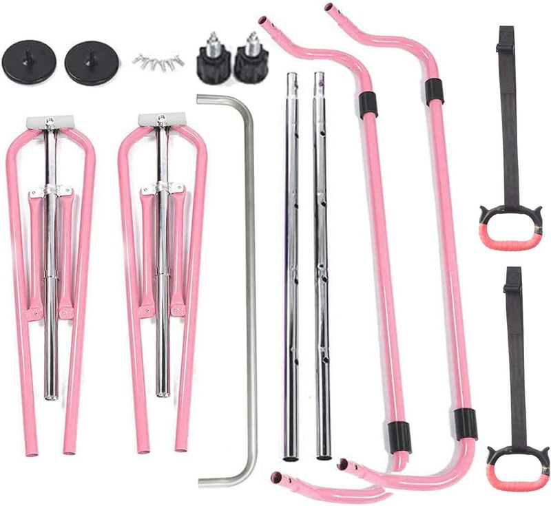 Chargez l'image dans la visionneuse de la galerie, Barre de gymnastique pliable pour enfants avec hauteur réglable et tapis – portique de gymnastique – barre d’entraînement
