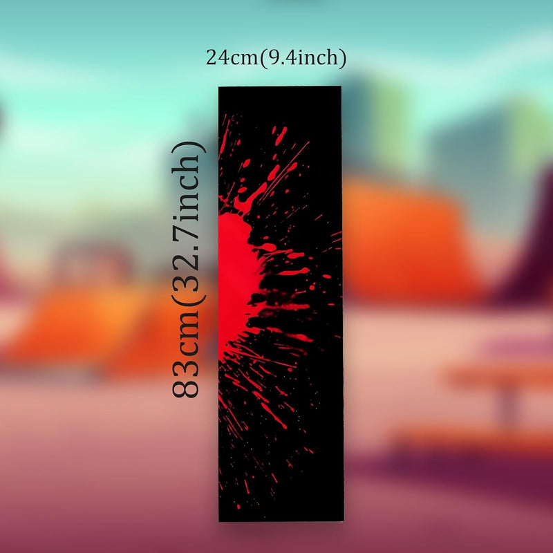 Carica immagine in Galleria Viewer, Skateboard griptape 83 x 24 cm waterbestendig rood – antislip grip tape – longboard accessoires
