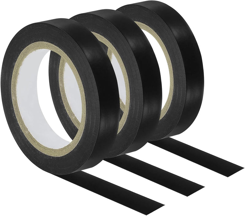 Load image into Gallery viewer, Racket afwerktape 10 meter 3 rollen zwart – PVC grip tape – tennis badminton accessoires
