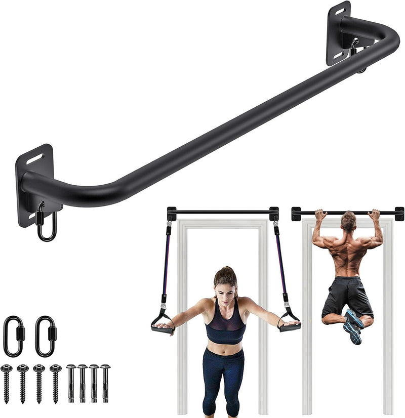 Laden Sie das Bild in Galerie -Viewer, Optrekstang 95 cm voor wand plafond en balk tot 227 kg – pull-up bar – krachttraining
