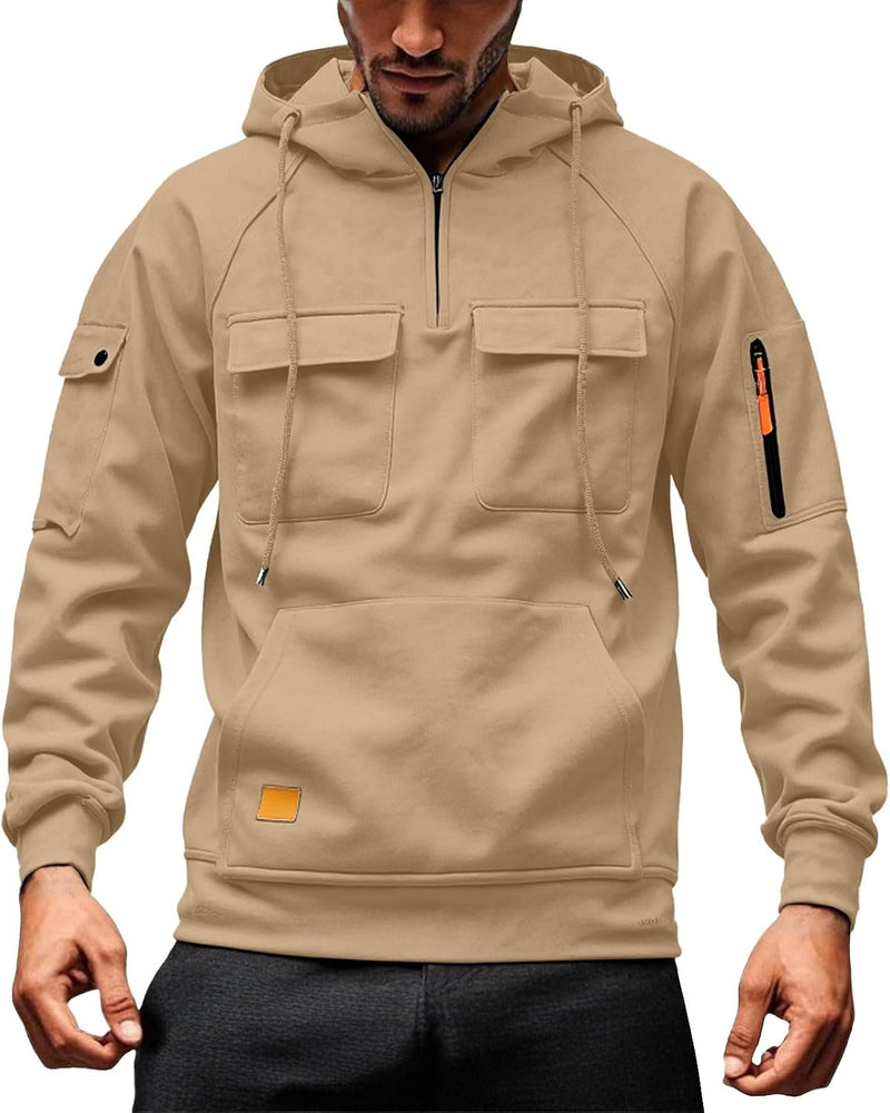 Laden Sie das Bild in Galerie -Viewer, Heren hoodie met capuchon en kangoeroezak voor de winter – sweater – capuchontrui
