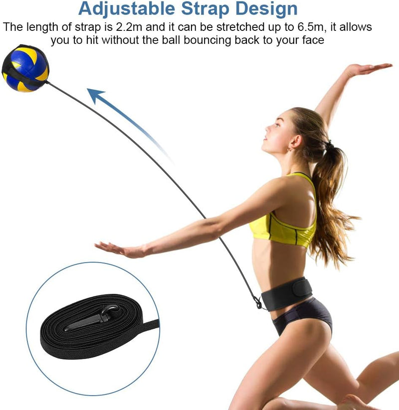 Laad afbeelding in Galerijviewer, Volleybal Trainingsapparatuur, Volleybal Serve-kit Volleybaltrainingshulp met Taille Riem voor Solo Oefeningen van Arm-rotaties, Serveren, Smashen en Slaan
