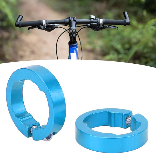 Aluminiowe pierścienie zaciskowe do chwytów rowerowych, 2 sztuki, do kierownic rowerowych 22,2 mm – blokada chwytów – zaciski kierownicy
