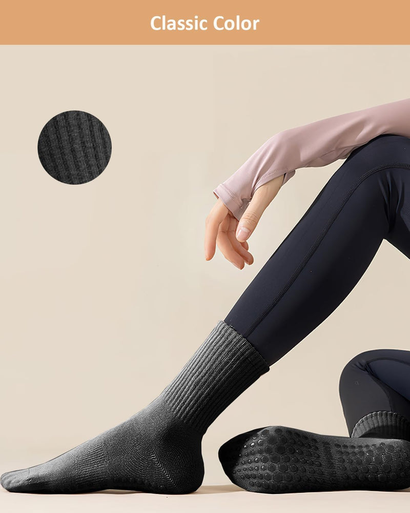 Laden Sie das Bild in Galerie -Viewer, Pilates antislip sokken dames 4 paar met siliconen grip – yoga sokken – fitness sokken
