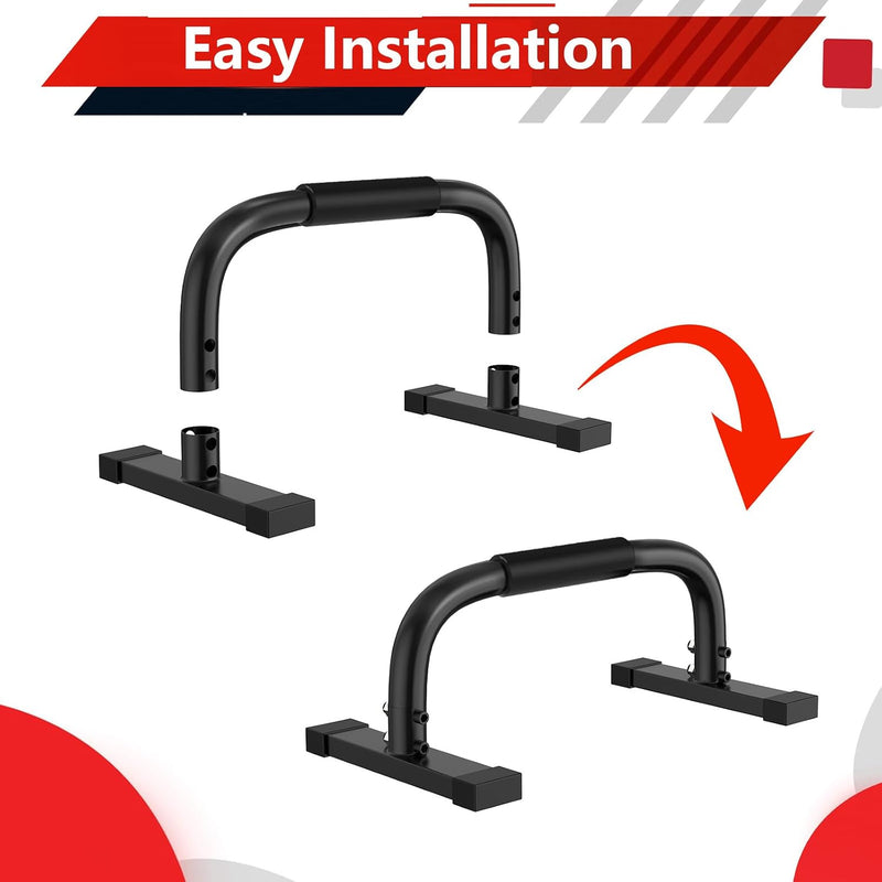 Laden Sie das Bild in Galerie -Viewer, Parallettes push-up bars van staal met antislip handgrepen tot 300 kg – calisthenics – opdruksteunen

