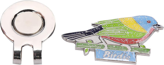 Magnetische golfbal marker met roestvrijstalen petclip en decoratief ontwerp – balmarker – golfaccessoires