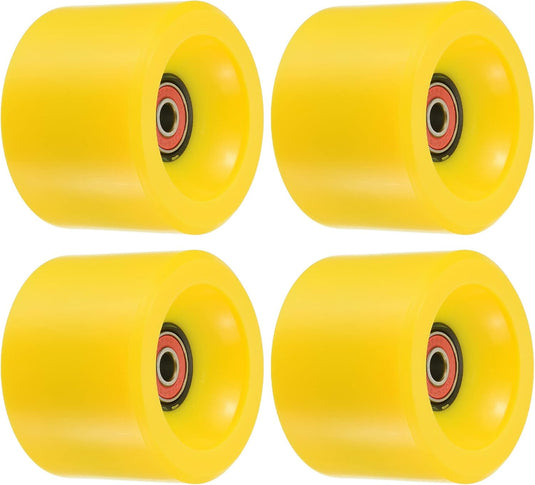 Longboard wielen 70 x 51 mm 78A met ABEC-9 lagers 4 stuks blauw – cruiser skateboard wielen
