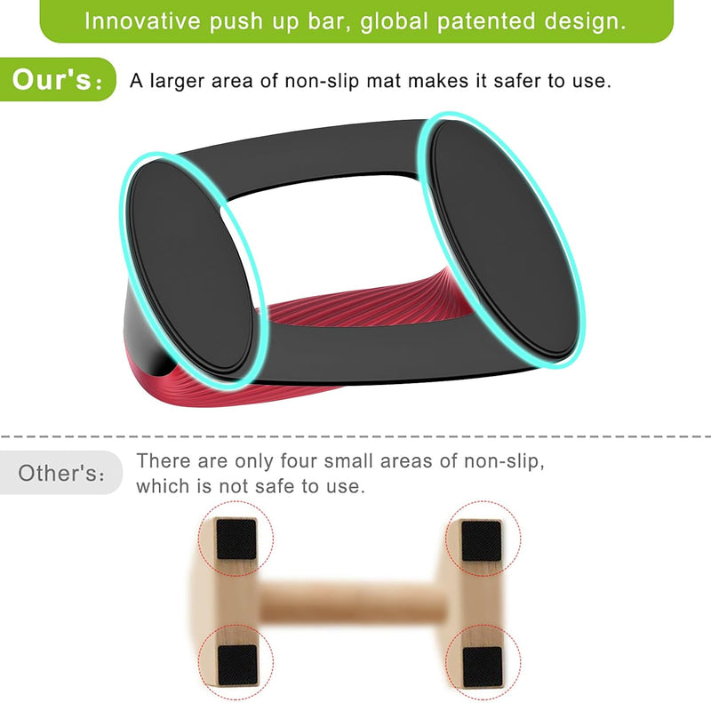 Load image into Gallery viewer, Push-up bars met zachte ergonomische handgrepen en antislip basis – opdruksteunen – fitness accessoires

