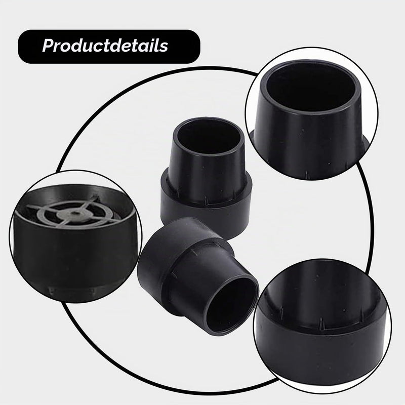 Laden Sie das Bild in Galerie -Viewer, Trampoline pootdoppen 12 stuks 25 mm van antislip rubber zwart – voetdoppen – trampoline accessoires
