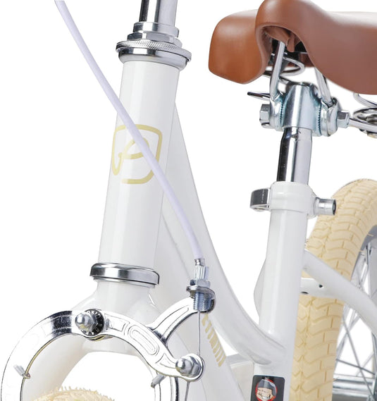 Breed kinderfietszadel bruin voor fietsen van 12 tot 20 inch
