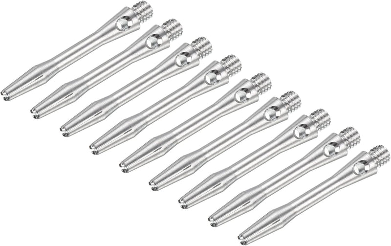 Laad afbeelding in Galerijviewer, Dartschachten 9 stuks 35 mm van aluminium zilver – 2BA dart shafts – dart accessoires
