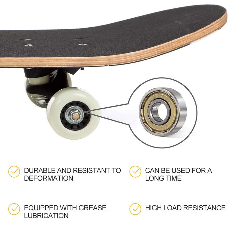 Laad afbeelding in Galerijviewer, Kogellagers, 20 stuks 608 ZZ kogellagers, voor schaatsen, skateboards, inline skates, 8 mm x 22 mm x 7 mm
