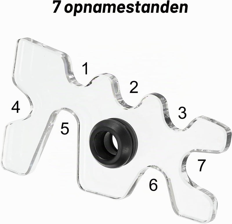 Laad afbeelding in Galerijviewer, Biljart brugkop 115 x 60 mm van acryl transparant – keu brug – biljart accessoires
