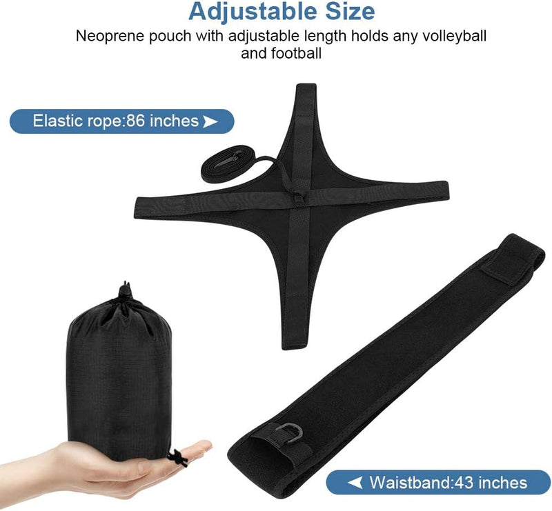Laad afbeelding in Galerijviewer, Volleybal Trainingsapparatuur, Volleybal Serve-kit Volleybaltrainingshulp met Taille Riem voor Solo Oefeningen van Arm-rotaties, Serveren, Smashen en Slaan
