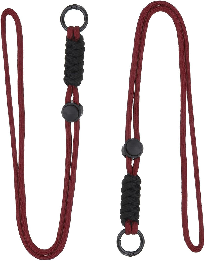 Laad afbeelding in Galerijviewer, Paracord lanyards 2 stuks met sleutelring en clip – gevlochten sleutelkoord – outdoor accessoires
