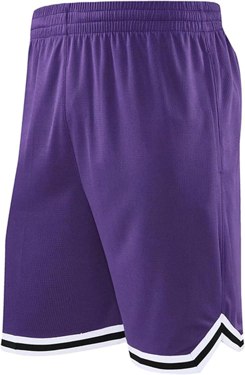 Load image into Gallery viewer, Lange basketbalshort heren van ademend mesh met ritszak – sportshort – fitness broek
