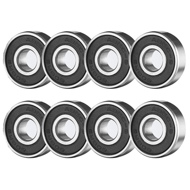 Laad afbeelding in Galerijviewer, Skate lagers 608RS ABEC-9 set van 16 zwart
