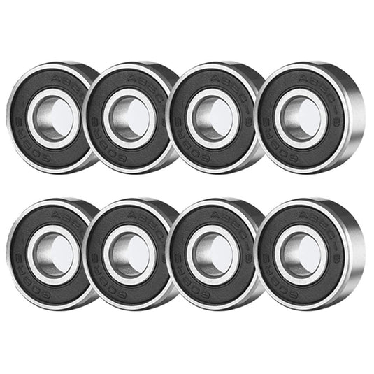 Skate lagers 608RS ABEC-9 set van 16 zwart