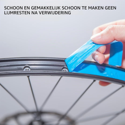 Tubeless velgtape 21 mm x 10 meter blauw zelfklevend – luchtdicht velglint – fiets accessoires