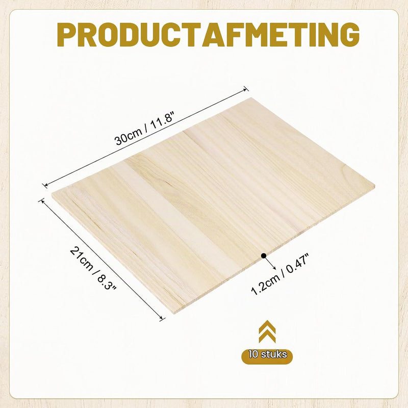Load image into Gallery viewer, Karate breekplanken 10 stuks 30 x 20,5 cm van hout – taekwondo breaking boards – vechtsport training en demonstraties
