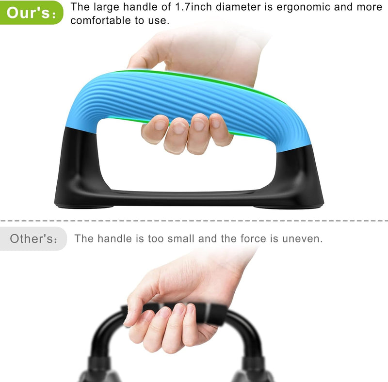 Laad afbeelding in Galerijviewer, Push-up bars met ergonomische handgrepen en antislip basis – opdruksteunen – krachttraining
