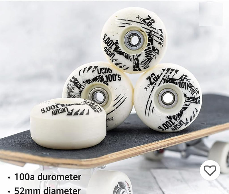 Laad afbeelding in Galerijviewer, Skateboardwielen set van 4 PU 52 mm
