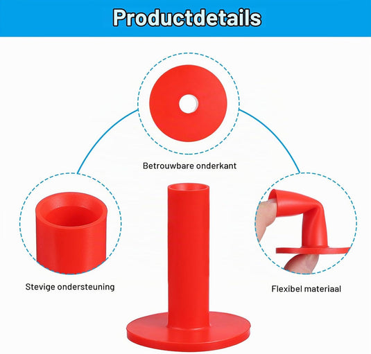 Rubber golf tees 6x5 cm (5 stuks) - Oefen tees voor hitting mats - Golf balhouder driving range