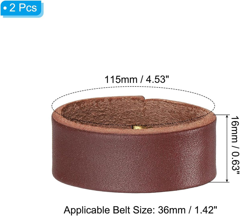 Chargez l'image dans la visionneuse de la galerie, Leren riemlussen 2 stuks voor riemen 38-40 mm – riemhouders – vervangende keeper loops
