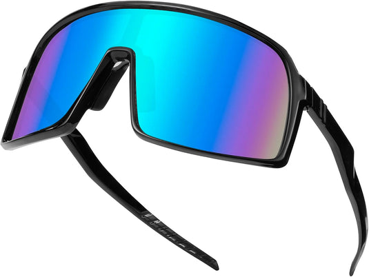 Polaryzacyjne okulary rowerowe dla mężczyzn z ochroną UV400 i antypoślizgowymi noskami – okulary przeciwsłoneczne do sportu – okulary kolarskie