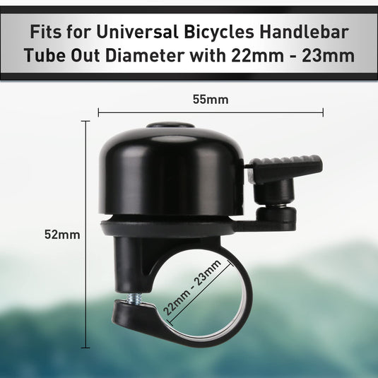 Fietsklingel 120 dB compact en waterbestendig – fietsbel – fietsklingel